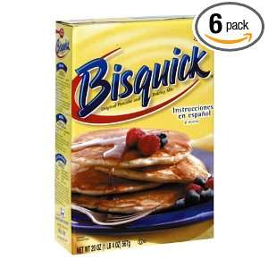 Bisquick Pancake and Baking Mix, 20 Ounce Boxes (Pack of 6)  