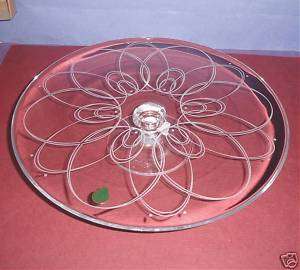 Waterford Ballet Icing Crystal Footed Cake Plate 12  