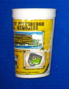 Pittsburgh Pirates 1987 100 Years Memories Baseball Plastic CUP  