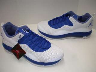 NIB Mens Nike Jordan Comfort Air Max 10 White Old Royal Blue  