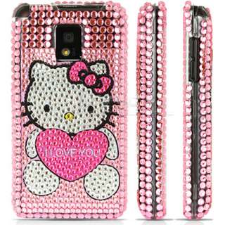 PINK HELLO KITTY CRYSTAL BLING CASE FOR LG OPTIMUS 2X  
