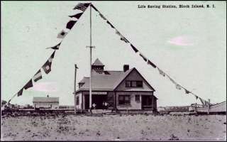 BLOCK ISLAND RI US Volunteer Lifesaving Station 1910  