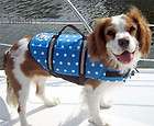 blue dog life jacket water safety vest medium 20 50lb