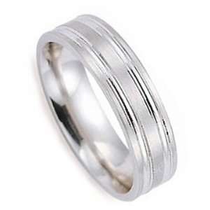  5.00 Mm. New Argentium 935 Non Tarnish Silver Wedding Band Ring 