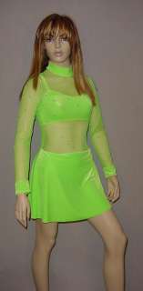 ACTION LIME Ice Skating Tap Dress Dance Costume CHOICE  