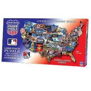  MLB USA Shaped Puzzle Baseball Across America Sports 