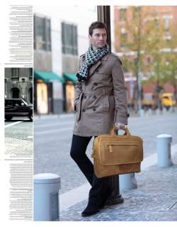 Vintage Leather Briefcases Tote Laptop Bags Tote Mens  