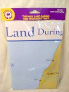 HOLY LAND in New Testament Bible Studies MAP christian  