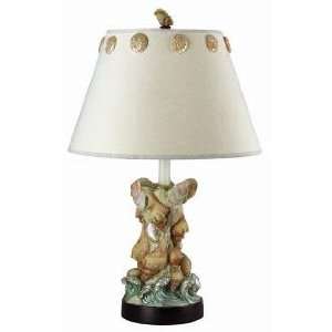  Seashell and Waves Themed Table Lamp