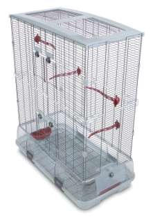 VISION II LARGE WIRE BIRD CAGE L02 31x17x37 PERCH/DISH  