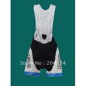    2011 leopard trek white cycling bib shorts