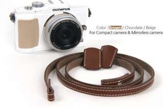 Panasonic Lumix GF2 Leather Camera Neck Straps Brown  