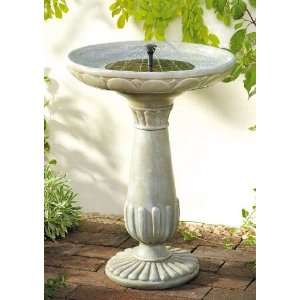  Portsmouth Fountain Solar Birdbath Patio, Lawn & Garden