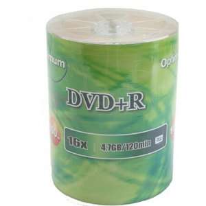   Blank DVD Plus R Media Discs (OPT51 16 00WLC) 4.7GB in 100 Pack Tape