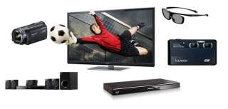 Panasonic 3D HDTVs, Blu ray Players, Home Theater Systems, Camcorders 