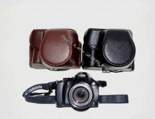 Leather bag case for canon powershot SX30 IS SX30IS Blk  
