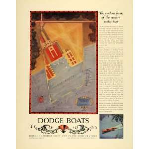  1930 Ad Dodge Boats Horace Boat Plane Newport Virginia 