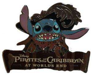Disney DSF At Worlds End Stitch Captain Barbosa Pin  