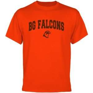  Bowling Green St. Falcons Orange Logo Arch T shirt Sports 
