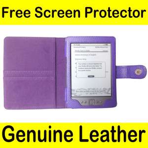 Genuine Leather Pouch Case Cover for  Kindle 4 4th Generation 