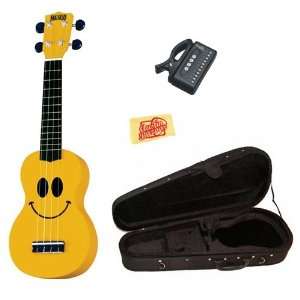   Case, Tuner, and Polishing Cloth   Smiley Face Musical Instruments