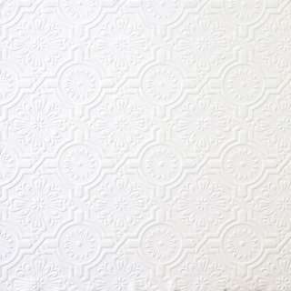 Ornate Ceiling Tile Paintable Wallpaper Double Rolls 32817  