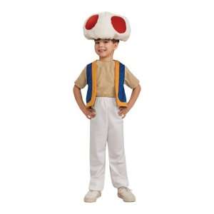  Kids Super Mario Bros Toad Costume (Medium) Toys & Games
