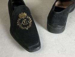 Certo Italy Crest Velvet Slip On Dress Loafers Shoes 8 NEW NIB $495 