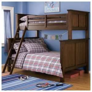  Kids Bunk Beds Kids Twin   Over   Full Stained Chocolate 