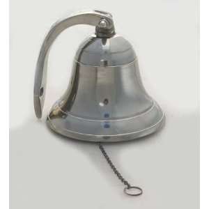   Polished Aluminum Dinner Bell   Nautical Ship Bells