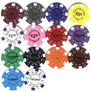 This auction is for (100) Desert Palace Poker Chips. It features