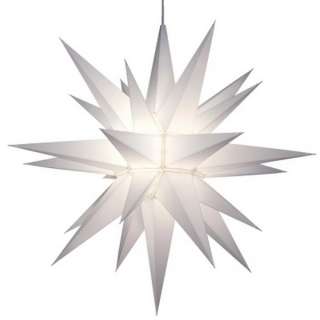 NEW 21 Hanging Christmas Light White Star of Bethlehem 26 Point 