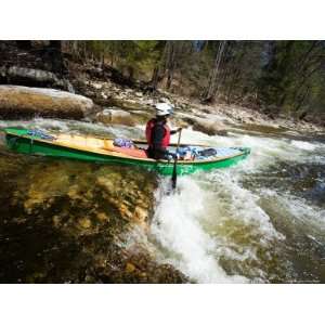 Canoeing the Ashuelot River in Surry, New Hampshire, USA Photographic 