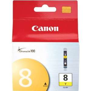 NEW CLI 8 Yellow ChromaLife 100 Dye Ink Cartridge for Canon Photo 