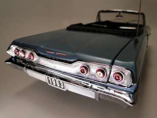 Rare Classic Show CarHigh Detail Blue 1963 Chevrolet Impala SS 124 