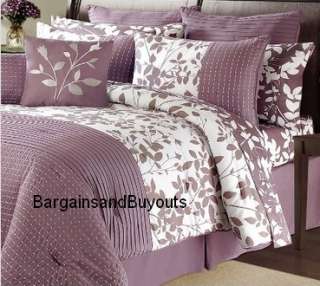 Victoria Classics Floral Vine 12pc Comforter Set Queen  