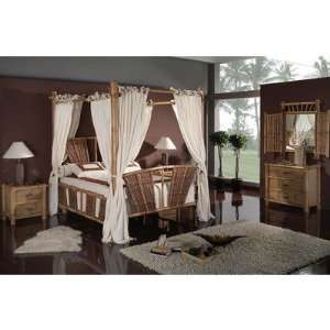  Hawaii Bamboo Queen Poster Bedroom Set