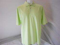   Ashworth Performance Wicking Cotton Golf Polo Mens Large Lime Green