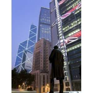  China, Hong Kong, Central, Hsbc Building and Bank of China 