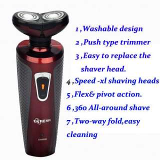   heads Electric shaver razor recharge Razor waterproof  