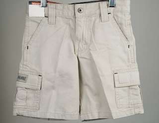 New Wrangler Cargo Boys Shorts Light Khaki Size 4  