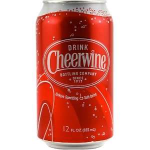Cheerwine Cherry Soda   12 oz Can Case Grocery & Gourmet Food