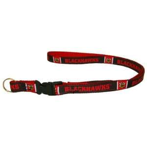  Chicago Blackhawks Lanyard with Detachable Key Ring Black 