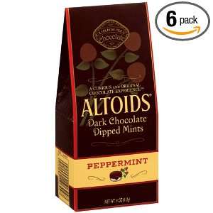 Altoids Dark Chocolate Dipped Mints, Peppermint, 4 Ounce Bags (Pack of 