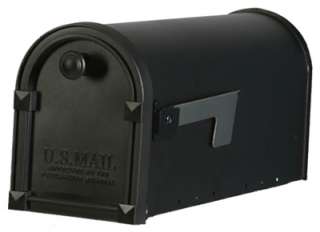  Constructed Standard Size Rural Post Mount Mailbox 046462008178  