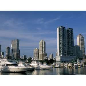  Yachts and City Skyline, Panama City, Panama, Central 