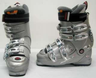 Nordica F10 Ladies Snow Ski Boots 9 US 26.5 Silver NEW  