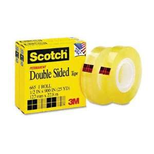   Double Sided Office Tape with 1 Core, 1/2 x 900  2 per Box (Clear