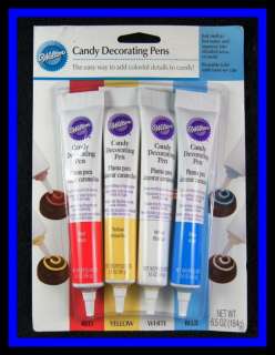 NEW Wilton **CANDY DECORATING PENS** 4 pc  