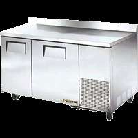 True 60 in. 2 Door Deep Worktop Freezer TWT 60 32F  